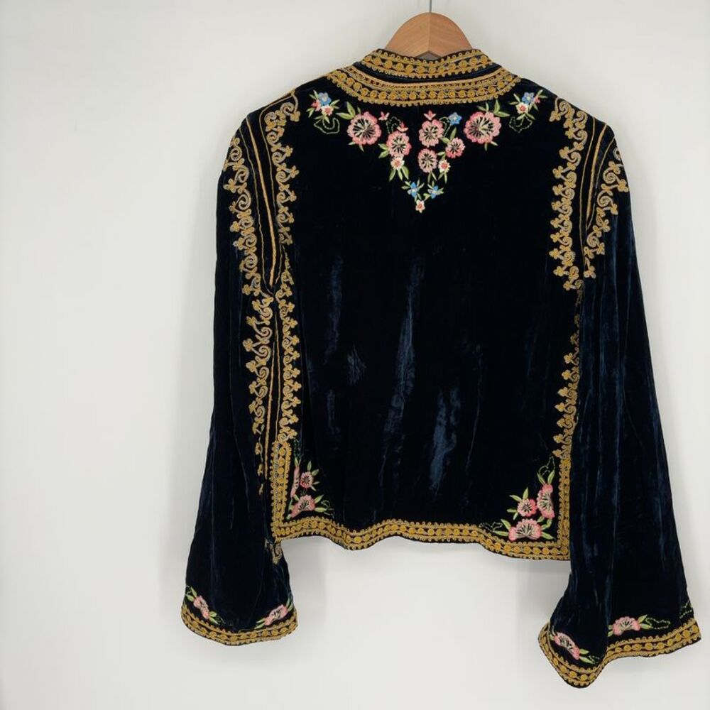 Chasing Unicorns Dark Horse Silk Velvet Jacket - Picture 2 of 3